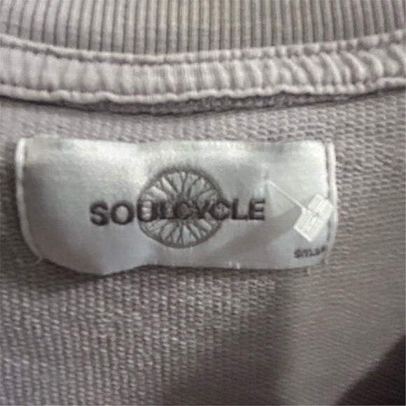 SoulCycle Women's Purple Gray Scoop Neck Sweatshirt Size S Casual - flawed - Picture 6 of 8